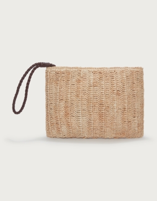 Raffia Clutch Bag