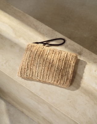 Raffia Clutch Bag
