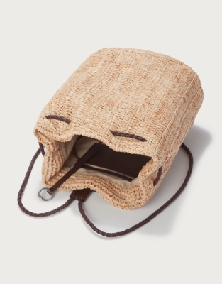 Raffia Duffle Bag
