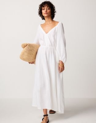 Raffia Foldover Large Bag