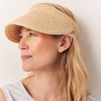 Raffia Straw Visor