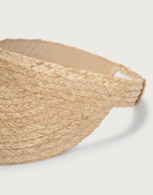 Raffia Straw Visor