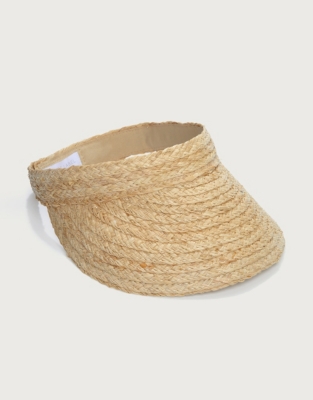 Raffia Straw Visor