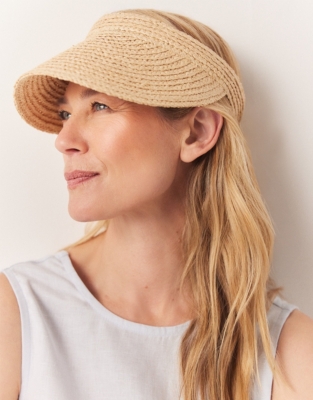 Raffia Straw Visor
