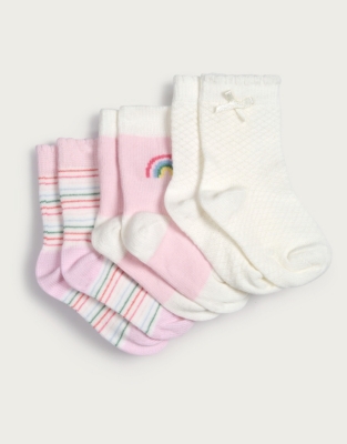 rainbow baby socks