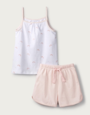 Rainbow Strappy Pyjamas (1-12yrs) | Girls' Nightwear | The White Company UK