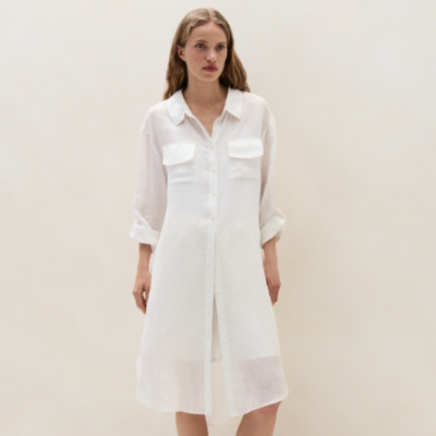 Ramie Shirt Dress