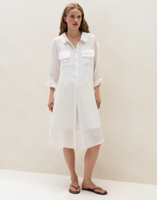Ramie Shirt Dress