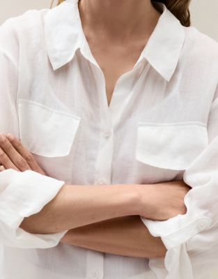 Ramie Shirt Dress
