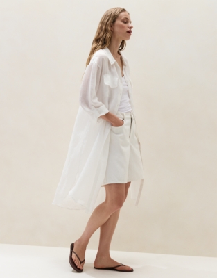 Ramie Shirt Dress