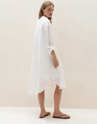 Ramie Shirt Dress