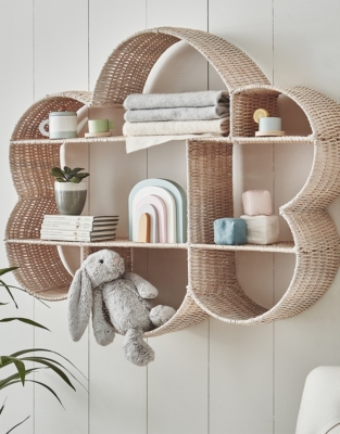 Rattan Cloud Bookshelf