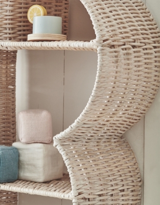 Rattan Cloud Bookshelf