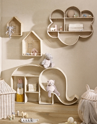 Rattan Cloud Bookshelf