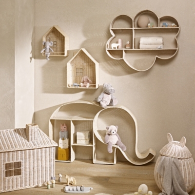 Rattan Cloud Bookshelf