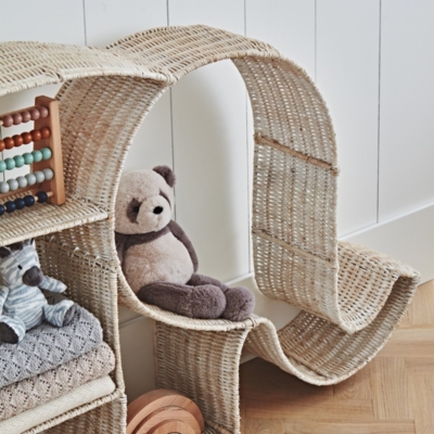 Rattan Elephant Bookshelf