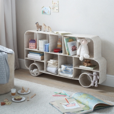 White company store bookcase