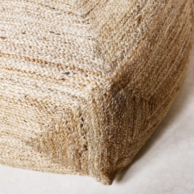 Rectangular Jute Pouffe Garden Furniture The White Company UK