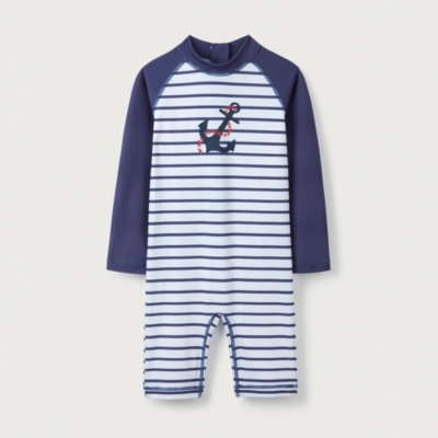 Recycled Anchor Stripe Surfsuit (18mths—6yrs)