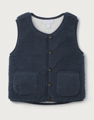 Recycled Borg Gilet (0–18mths)