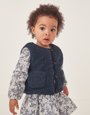 Recycled Borg Gilet (0–18mths)