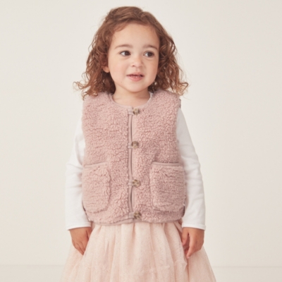 Recycled Borg Gilet (0–18mths)