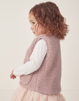 Recycled Borg Gilet (0–18mths)