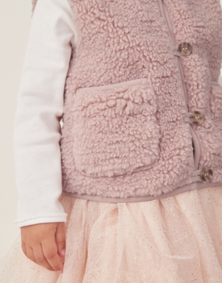 Recycled Borg Gilet (0–18mths)