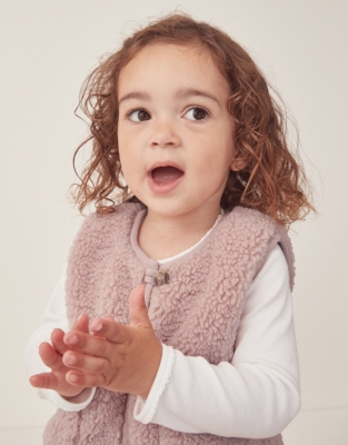 Recycled Borg Gilet (0–18mths)