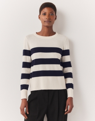 Recycled Cotton Rich Bold Stripe Jumper | Jumpers & Cardigans | The ...