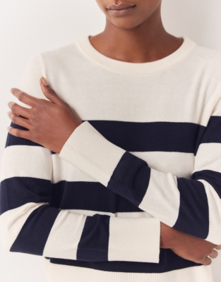 Recycled Cotton Rich Bold Stripe Sweater