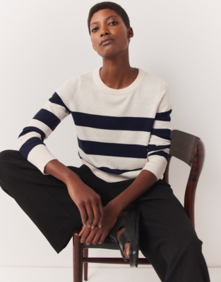 Recycled Cotton Rich Bold Stripe Sweater