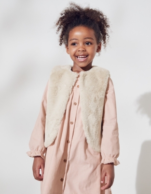 Children's faux fur on sale gilet