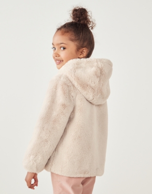 Recycled Faux Fur Hooded Coat (18mths–6yrs) | View All Children's | The ...