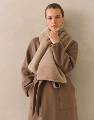 Recycled Faux Fur Scarf