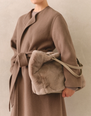 Recycled Faux Fur Shopper Bag