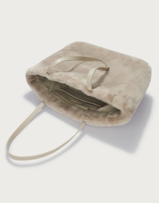 Recycled Faux Fur Shopper Bag