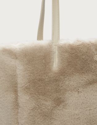 Recycled Faux Fur Shopper Bag