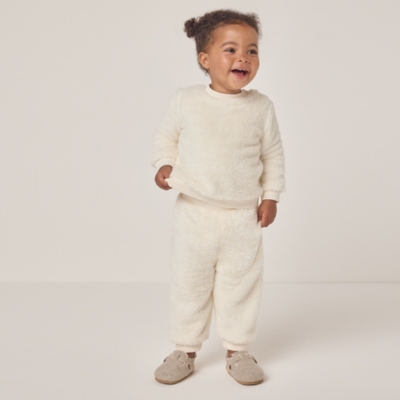 Recycled Fibers Fluffy Sweatshirt & Joggers Set (0–24mths)