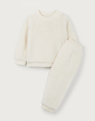 Recycled Fibers Fluffy Sweatshirt & Joggers Set (0–24mths)