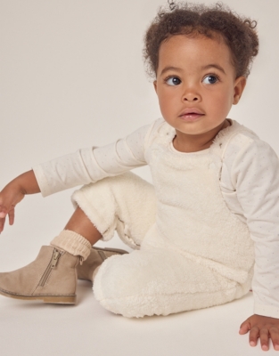 Recycled Fibres Fluffy Dungarees & Star Top Set (0–24mths)