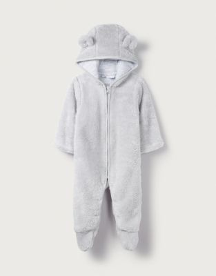 Recycled Grey Fleece Romper