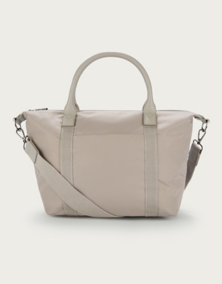 white nylon tote