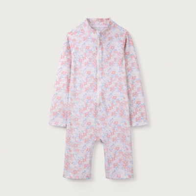 Recycled Petunia Floral Ruffle Surfsuit (18mths–6yrs)