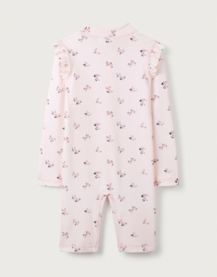 Recycled Ruffle Floral Surfsuit (0–18mths)