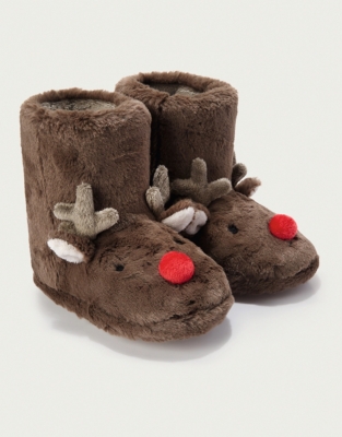 Baby reindeer online slippers