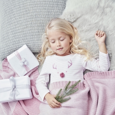 White company reindeer online pyjamas