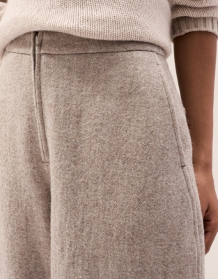 Relaxed Boiled Wool Trousers
