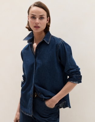 Relaxed Denim Boyfriend Shirt