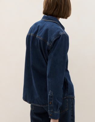 Relaxed Denim Boyfriend Shirt
